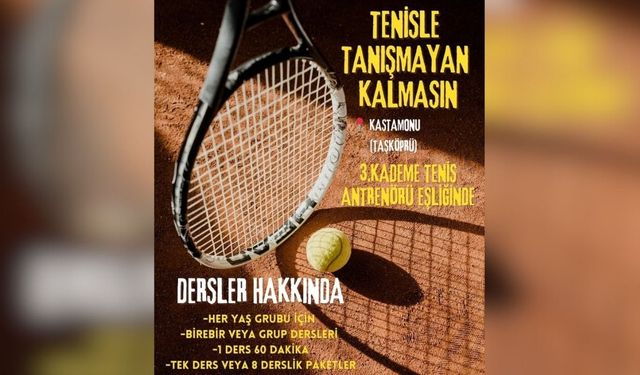Taşköprü’de tenis coşkusu: Her yaştan sporcu kortlarda buluşuyor