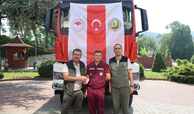 Kastamonu ormanları için kritik destek: Yeni su tankeri filoda