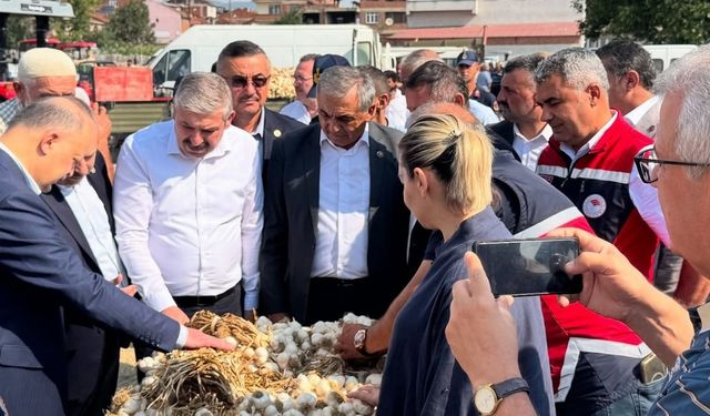 Kastamonu Protokolü Alatarla Sarımsak Pazarı’nda Üreticilerle Buluştu