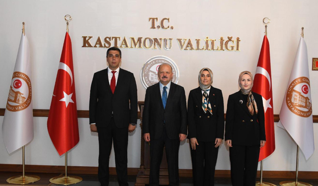 Kastamonu'da tayinleri çıkan üç kaymakam veda etti