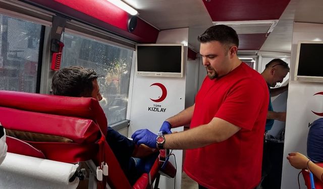 Kastamonu’nun ilçesinde Kızılay’a yoğun ilgi