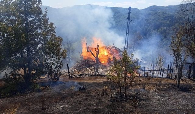 Son dakika: Kastamonu'daki feci yangında ev küle döndü!