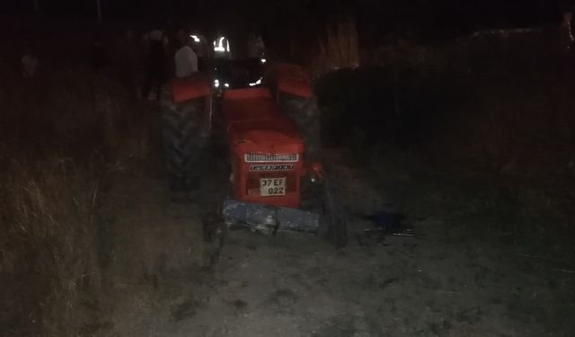Hanönü'de traktör kazası: 1 yaralı!