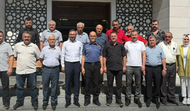 Kastamonu'nun ilçesinde görevine yeni başlayan müdüre ziyaret!