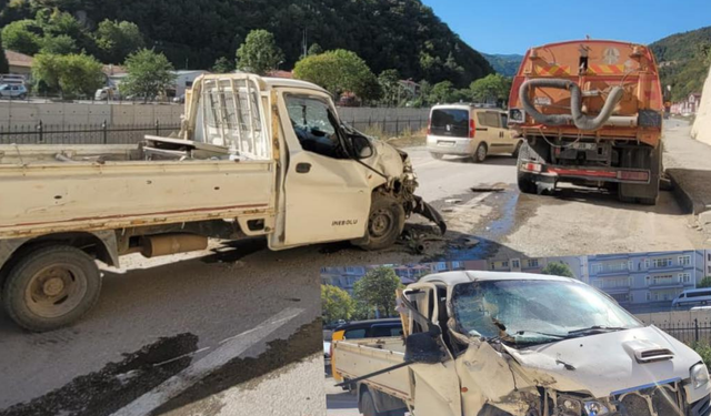 Kastamonu'nun ilçesinde korkutan kaza!