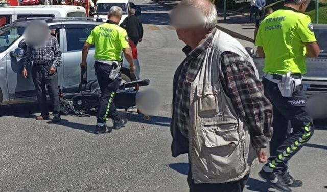 Kastamonu’nun ilçesinde otomobil ile motosiklet çarpıştı: 1 yaralı!