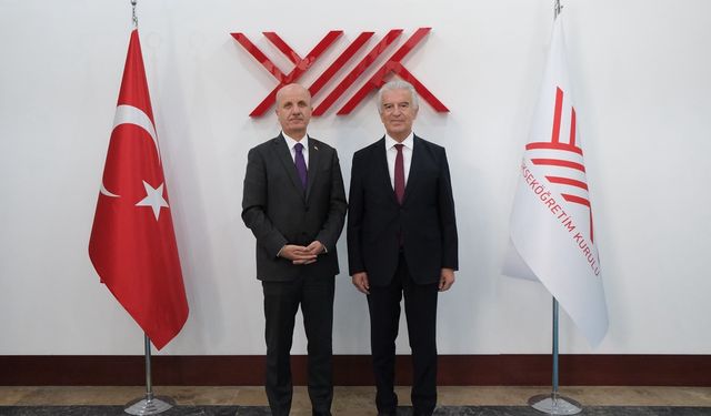 Azdavay Belediye Başkanı Taşkan, YÖK Başkanı Özvar’ı ziyaret etti