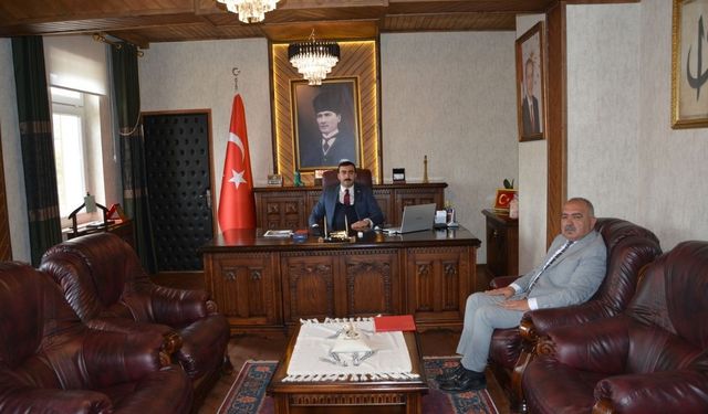 Kastamonu’nun İlçesinde Müdür Kılıç’tan Kaymakam’a Veda Ziyareti