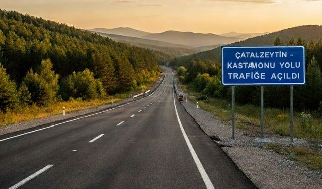 Çatalzeytin - Kastamonu Yolu Kontrollü Olarak Trafiğe Açıldı
