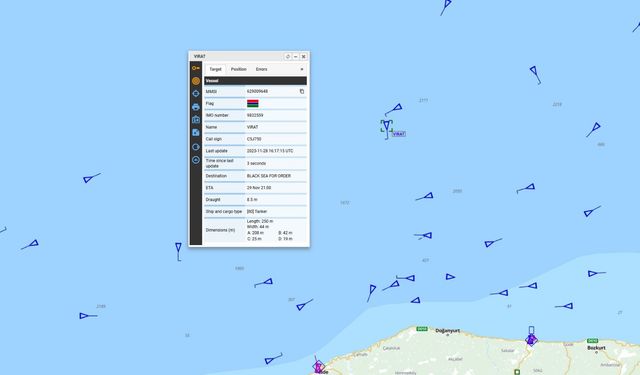 Kastamonu sahili açıklarında seyreden tanker vuruldu!