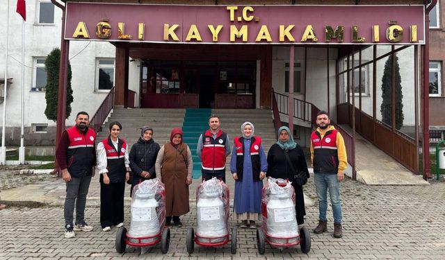 Kastamonu’da Kadın Üreticilere Destek: Süt Sağım Makineleri Teslim Edildi