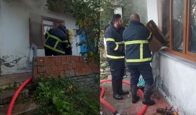 Kastamonu’da Korku Dolu Anlar: Sobadan Sıçrayan Ateş Evi Yaktı