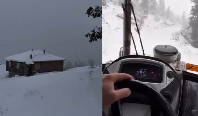 Kastamonu’da Koru Yaylası Beyaza Büründü: Yüksek Kesimlere Kar Uyarısı