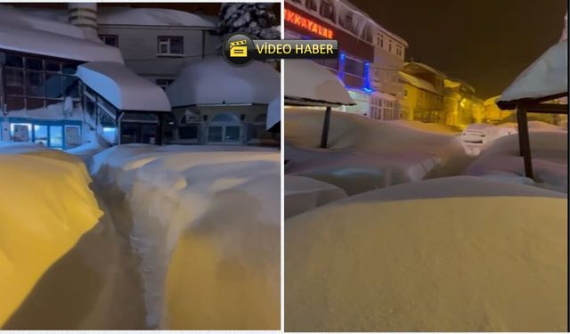 Ağlı’da Kar Kalınlığı 2 Metreye Dayandı: Camilere Tünel Gibi Yollar Açıldı