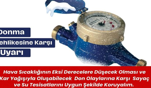 Taşköprü'de Don Uyarısı: Belediye Vatandaşları Su Sayaçları İçin Uyardı