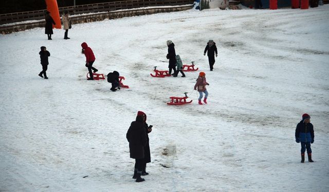 Kar Yağdı, İlgi Arttı: Ilgaz Dağı’nda Kızak Keyfi Başladı