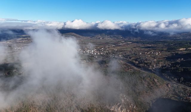 Kastamonu'da büyüleyici manzara: Kartpostallık görüntüler oluştu