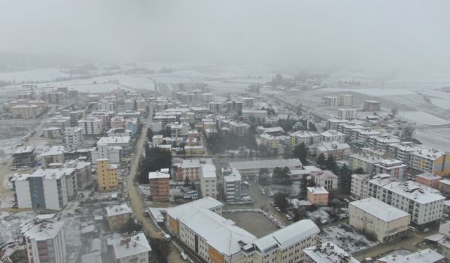 Kastamonu'da kar yağışı etkili oldu: İlçeler beyaza büründü