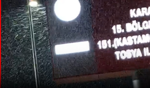 Kastamonu'nun ilçe yolunda kar yağışı etkili olmaya başladı