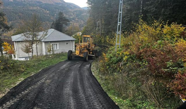 Kastamonu'nun ilçesinde asfalt çalışmaları tamamlanıyor