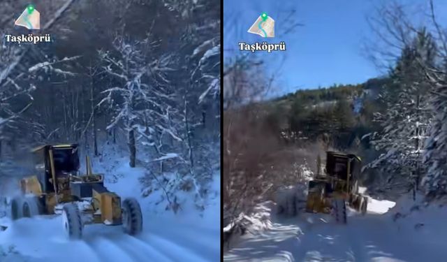 Taşköprü’de karla mücadele seferberliği