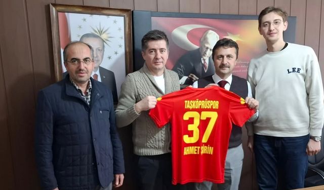Taşköprüspor’dan İlçe Milli Eğitim Müdürüne Ziyaret