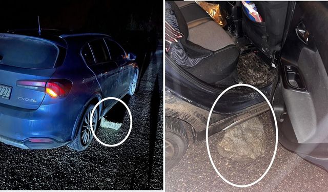 Kastamonu’da Yola Düşen Kaya Parçası Peş Peşe Kazaya Yol Açtı