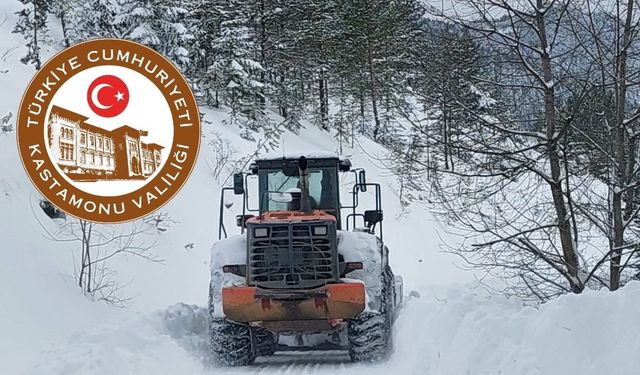 Kastamonu’da kar 110 santimetreyi aştı, rekor bu ilçede!