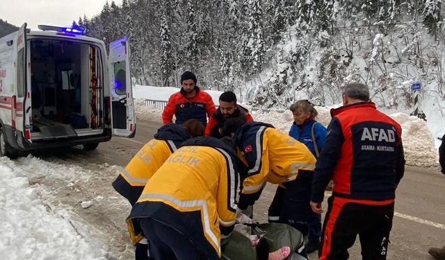 Kastamonu'da rahatsızlanan kadın için AFAD seferber oldu