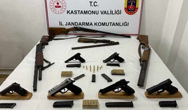 Kastamonu'da Cephanelik! 7 Şüpheli Gözaltında