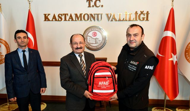 Kastamonu AFAD'dan Vali Vekili Ergün'e ziyaret