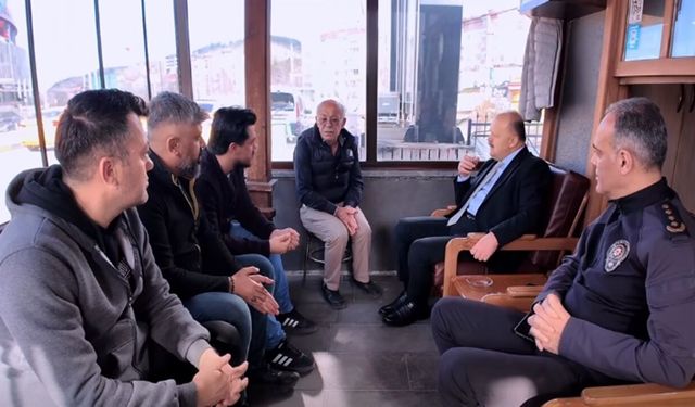 Kastamonu Valisi Meftun Dallı, esnafları dinledi