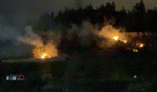 Komşuda korkutan saatler: Ormanlık alanda alevler yükseldi