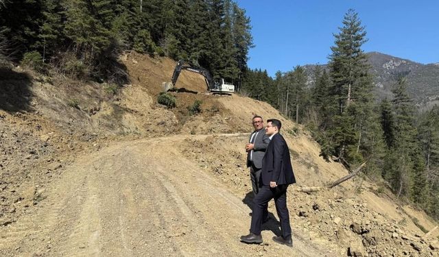 Kastamonu’da çöken yol için sahada inceleme: Çalışmalar sürüyor