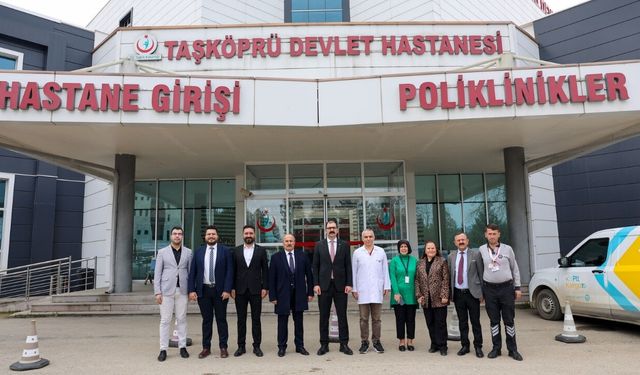 Görev başındaki kahramanlara ziyaret: Taşköprü’de bayramlaşma programı düzenlendi