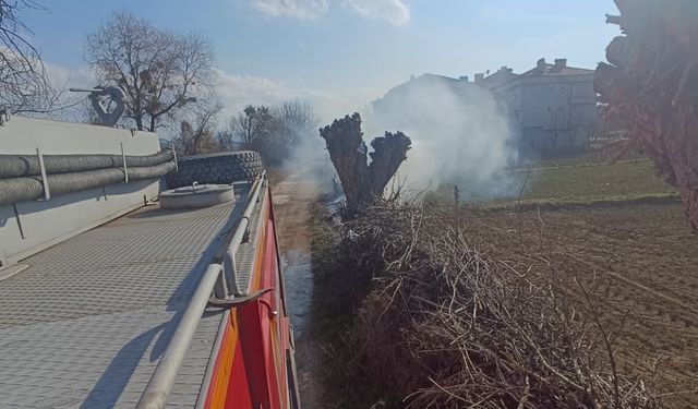 Taşköprü'de yine yangın: İtfaiye ekipleri müdahale etti