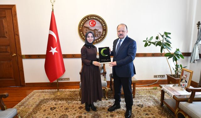 Yeşilay Kastamonu'dan Vali Dallı'ya ziyaret