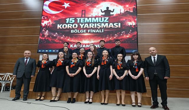 Kastamonu, 15 Temmuz Koro Yarışması Bölge Finalinde Birinci