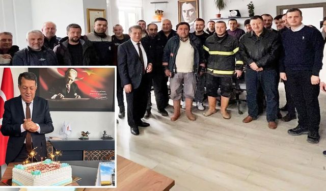 Kastamonu'da Başkana 72'nci yaş sürprizi