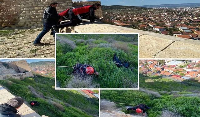 Kastamonu Kalesinde hareketli dakikalar: Nefes kesen kurtarma operasyonu!