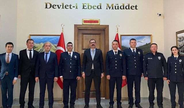 Taşköprü Emniyetinden Polis Haftası kapsamında Kaymakam Demirdağ'a ziyaret