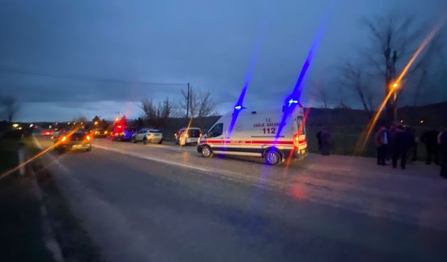 Taşköprü yolunda feci kaza, araç takla attı: 7 yaralı