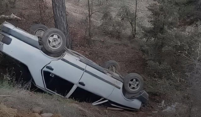 Taşköprü’de traktör kazası: Otomobil takla attı, 1 yaralı