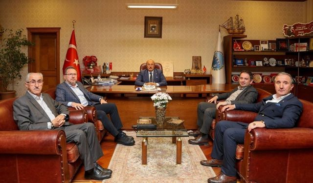AK Parti heyetinden Taşköprü Belediye Başkanı Arslan’a ziyaret