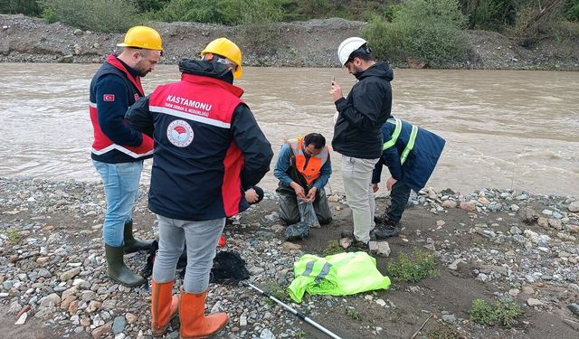 Hanönü’ndeki Bakır Madeni sahasında inceleme