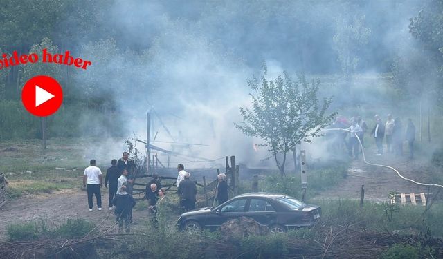 Hanönü’de korkutan yangın: Aile camları kırarak kurtuldu