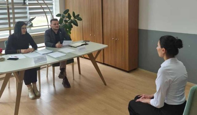 Kastamonu’da havacılık öğrencileri gerçek mülakat heyecanı yaşadı