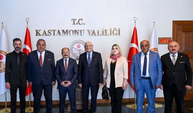 Kastamonu’da muhtarlar heyetinden ziyaret