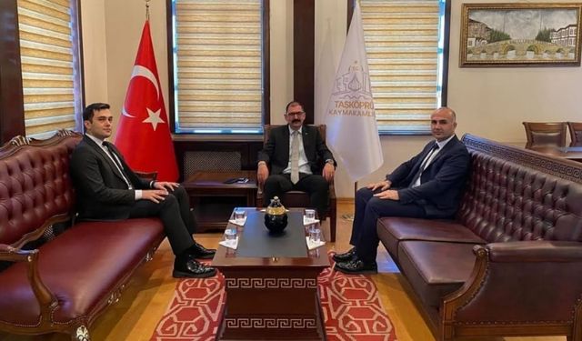 Taşköprü Kaymakamı Demirdağ, İl Göç Müdürü Atsız’ı ağırladı