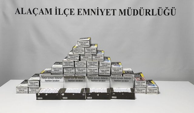 Kaçak sigara operasyonu: 20 Bin makaron ele geçirildi